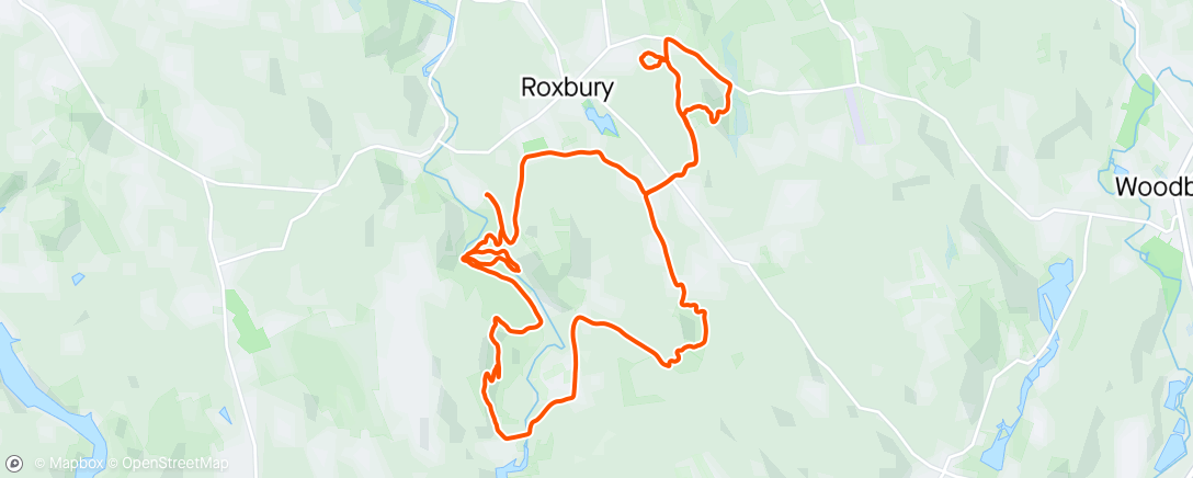 Map of the activity, Roxbury after work
