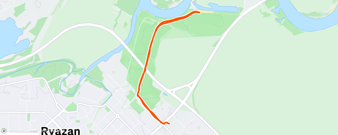 Map of the activity, Morning Run