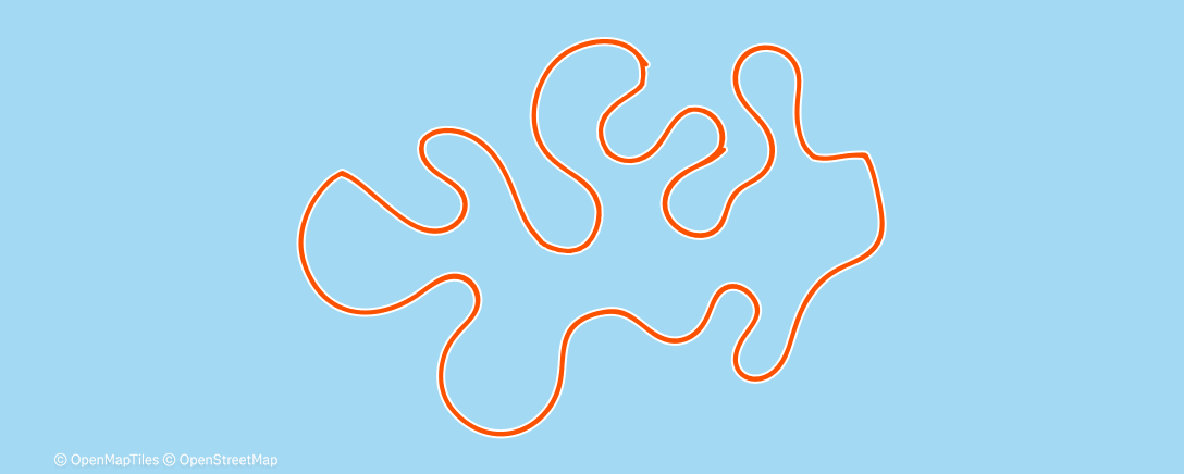 Map of the activity, MyWhoosh Road Race