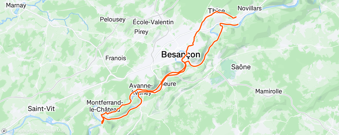 Map of the activity, Bla-bla ride 🫶🏻