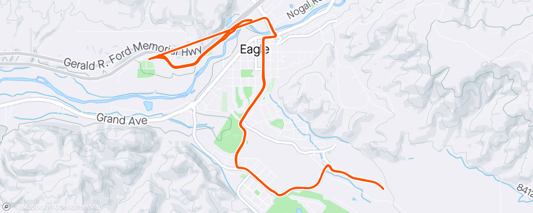 Map of the activity, Morning Run - Eagle, Colorado ☀️