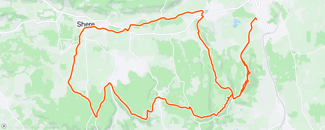 Map of the activity, Morning Ride