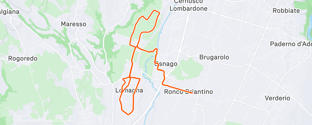 Map of the activity, 2h E