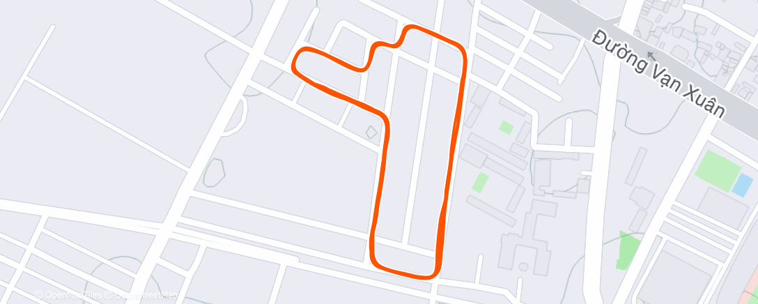 Map of the activity, Morning Run