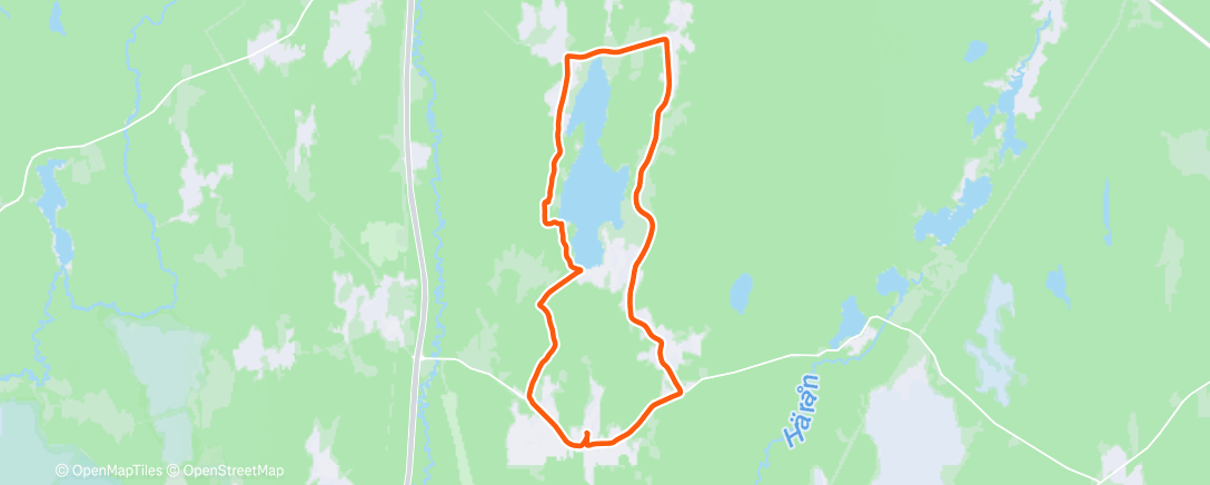 Map of the activity, Morning Run