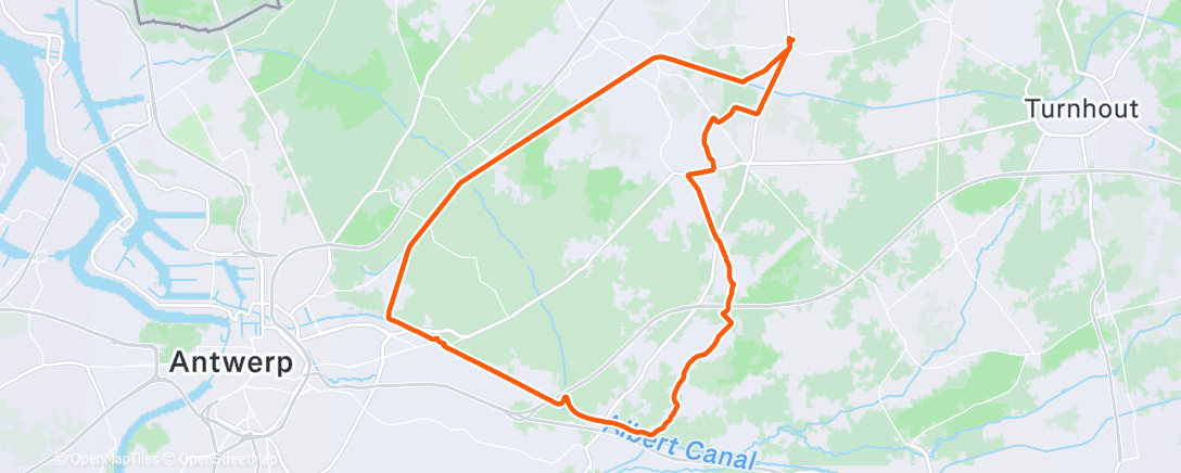 Map of the activity, VO2, road | 120' -> 3 x [(5' -> 30" (7)/30" (2))/5' LSD low (2)]