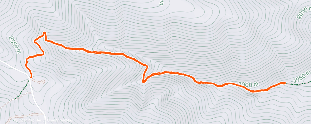 Map of the activity, Lunch Hike