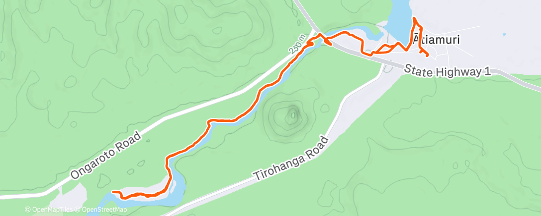 Карта физической активности (Afternoon Mountain Bike Ride)