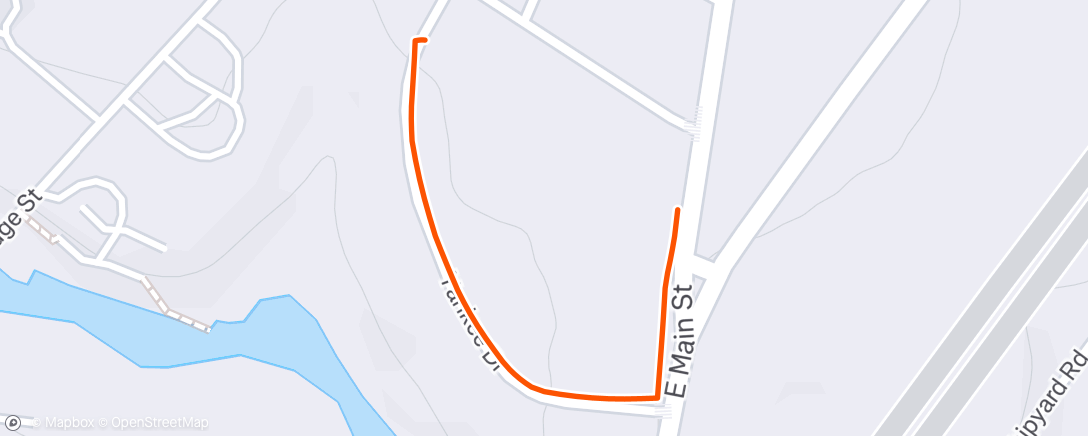 Map of the activity, Afternoon Walk