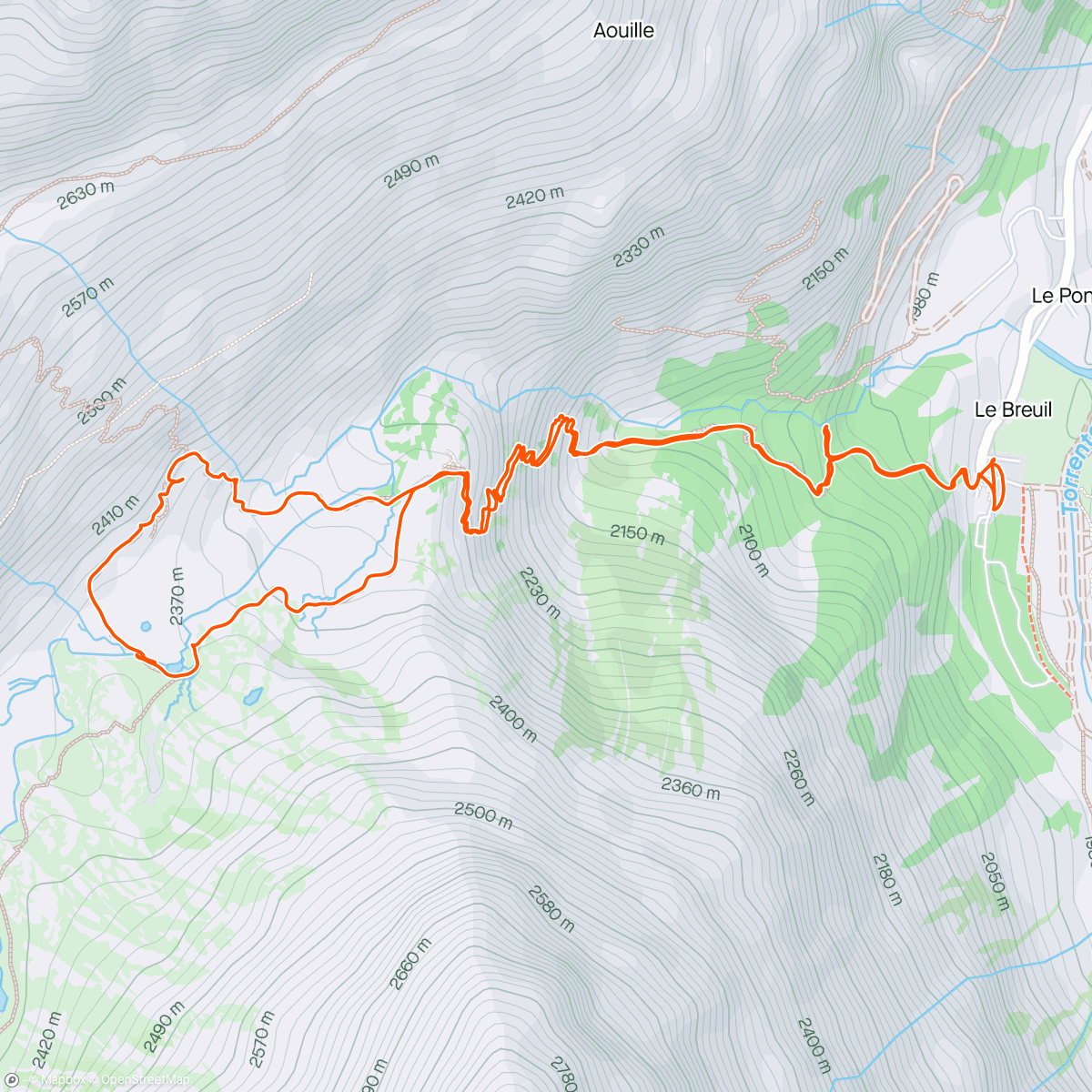 Map of the activity, Massif du Grand Paradis 🇮🇹 / Warm up