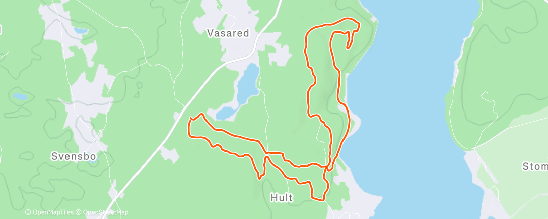 Map of the activity, Lunch Trail Run
