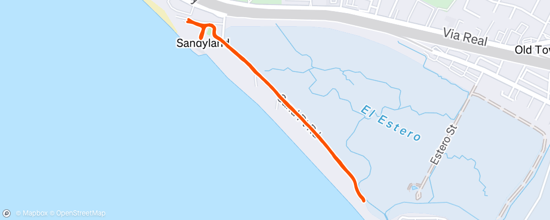 Map of the activity, Morning Run