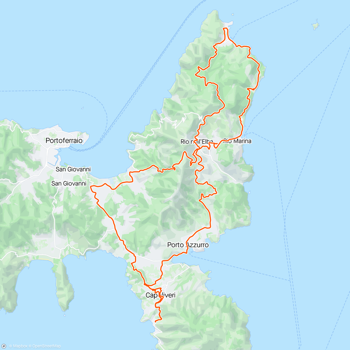 Map of the activity, Elba 😍☀️ Cavo w/ Ch. + P.