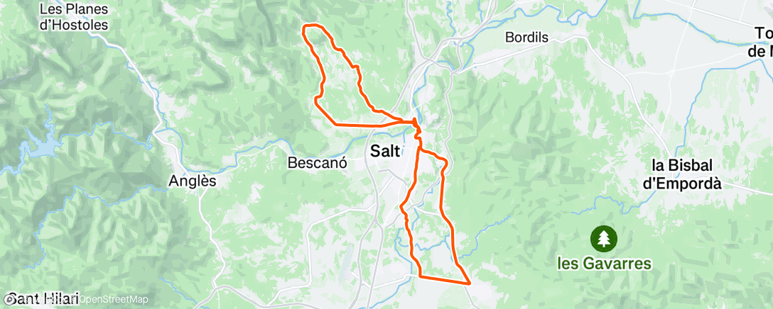 Map of the activity, Morning Ride
