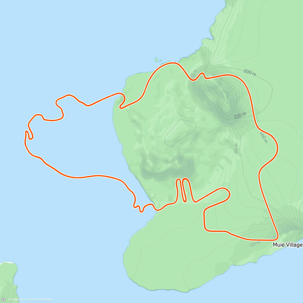 Map of the activity, Zwift - Force maximale in Watopia