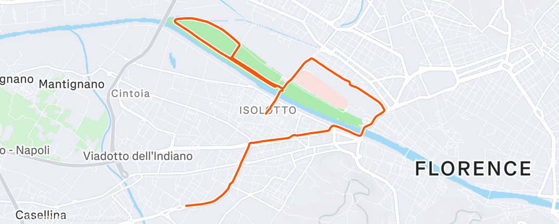 Map of the activity, Sgambata con Pasquale 🚴💕