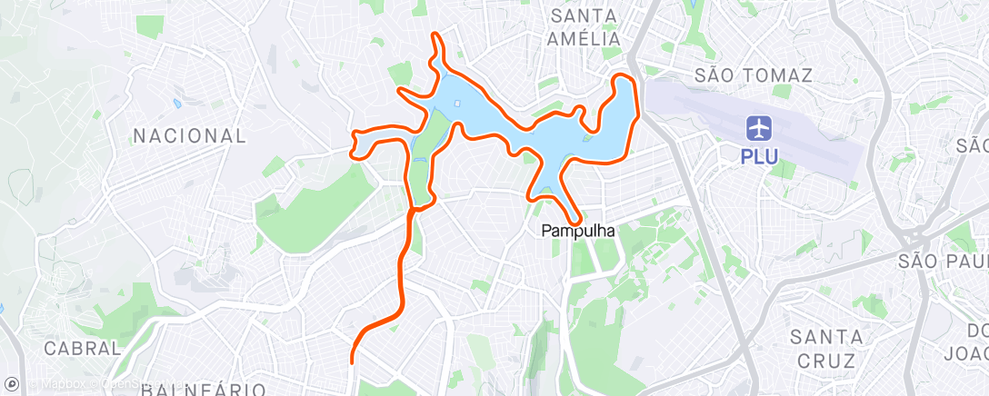 Map of the activity, Castelo - Pampulha 2x - O retorno