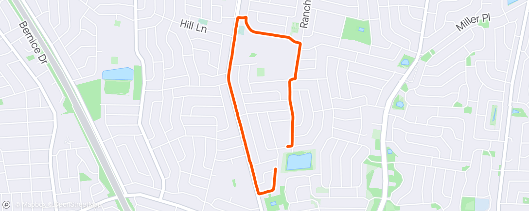Map of the activity, Slow 35.5 week walk
