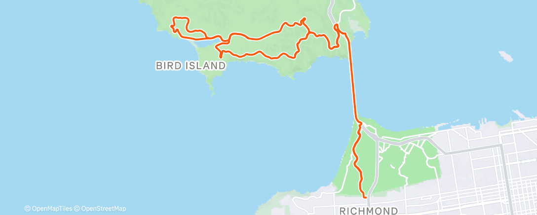 Карта физической активности (Morning Ride)