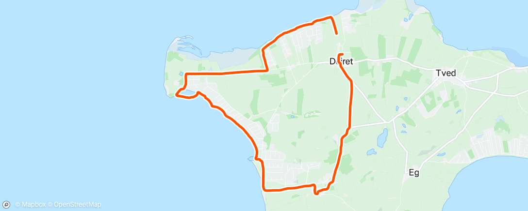 Map of the activity, Morning Run