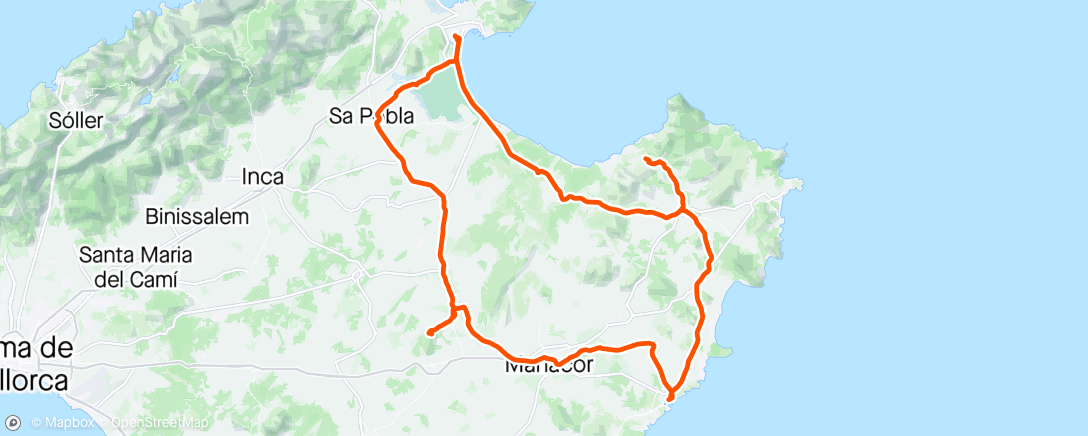 Map of the activity, Mallorca #2