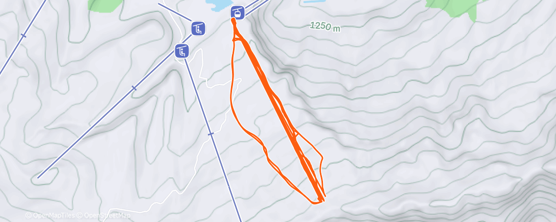 Карта физической активности (Morning Alpine Ski)