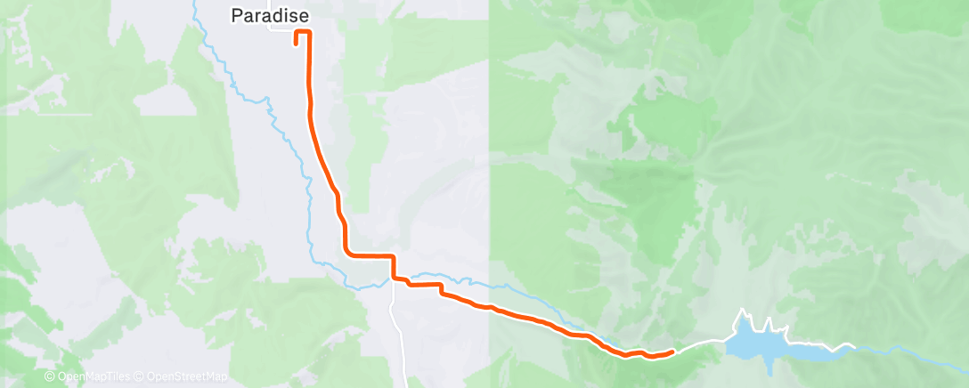 Map of the activity, Morning Run