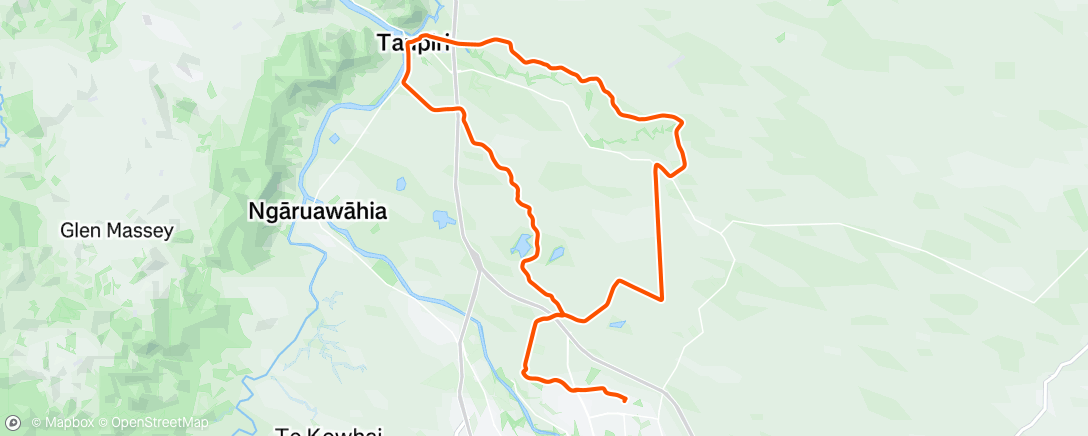 Map of the activity, Morning Ride