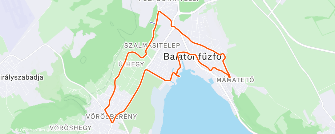 Map of the activity, Morning Run