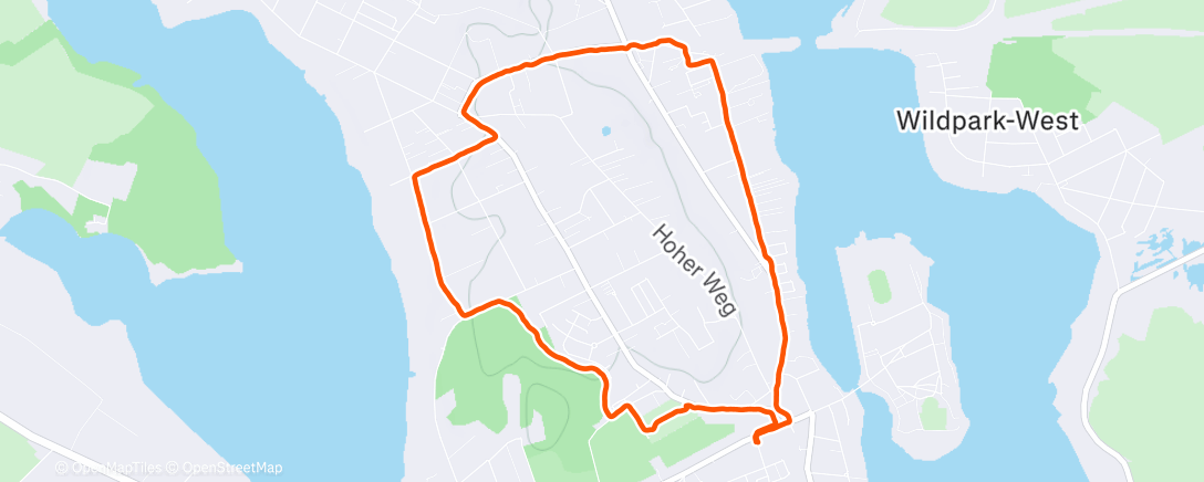 Map of the activity, Mittagspaziergang