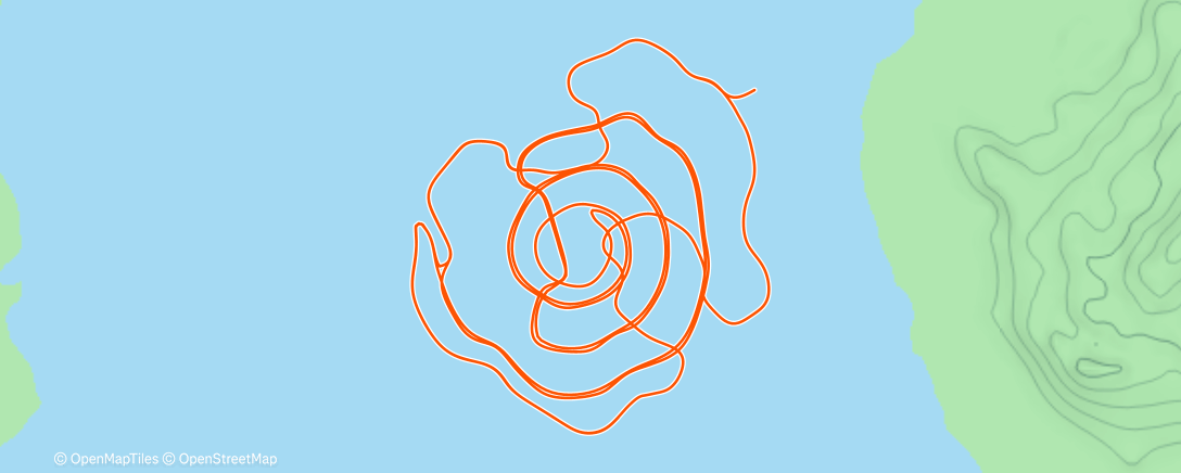Map of the activity, Zwift - Recovery Spin on Whole Lotta Lava in Watopia