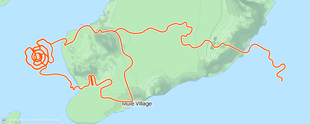 Map of the activity, Zwift - Volcano Climb in Watopia