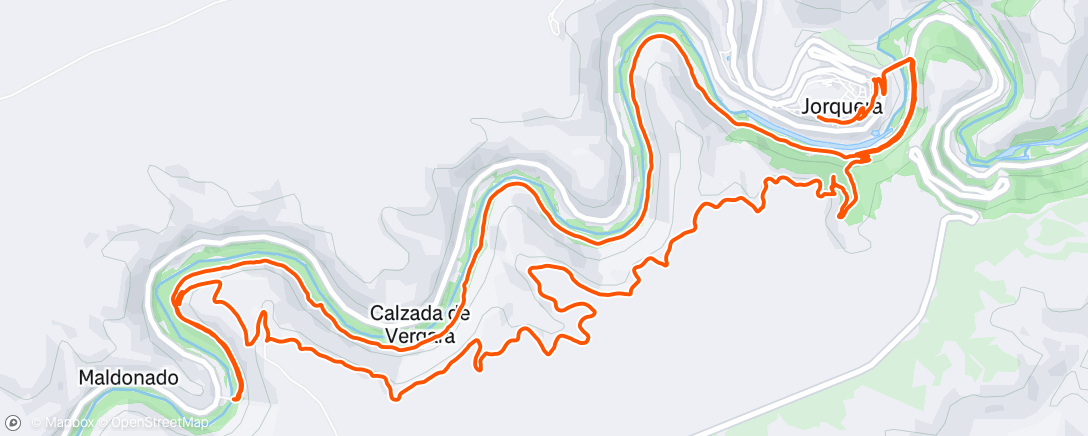 Map of the activity, Caminata de mañana