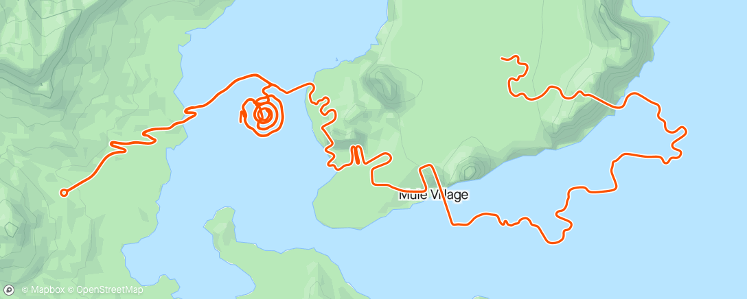 Map of the activity, Zwift - Group Ride: Vikings Valhalla Fatburn Ride (D) on Out And Back Again in Watopia
