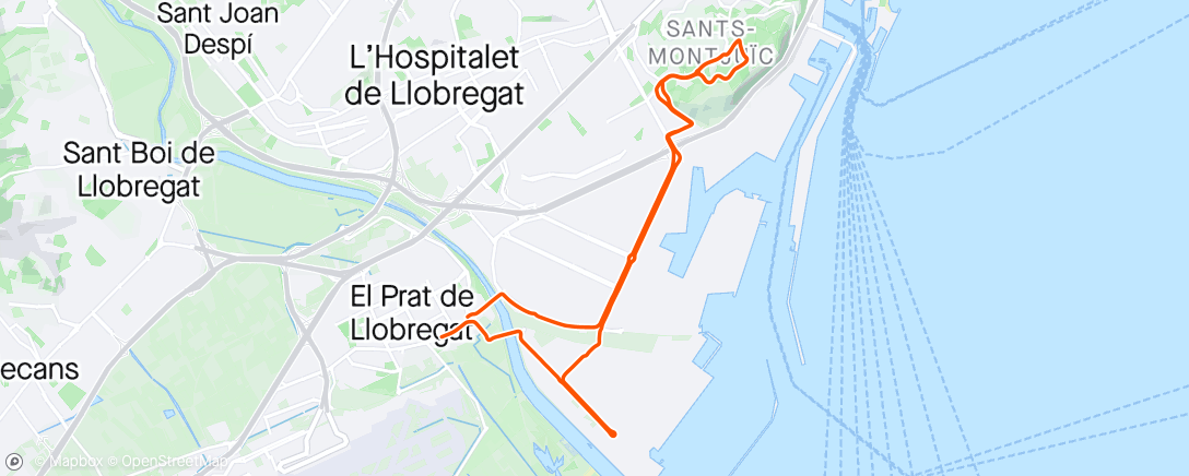 Карта физической активности (Montjuïc (Passeig Migdia))