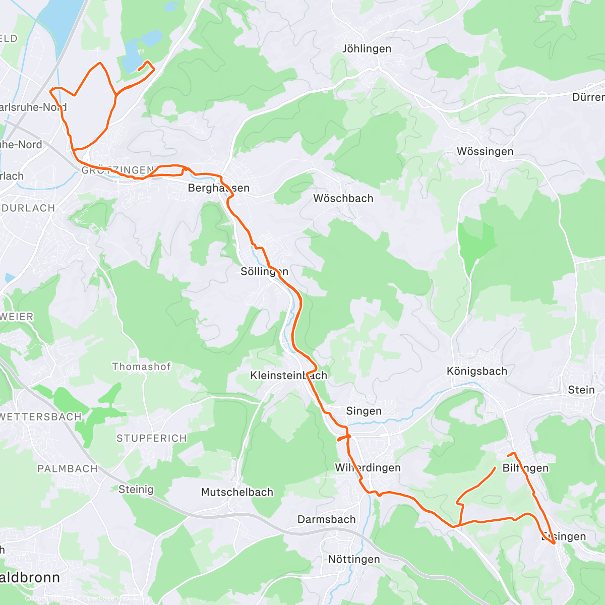 Map of the activity, Martinstag