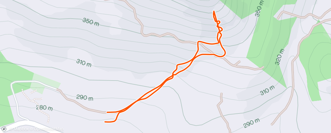 Map of the activity, Up to Rockdust for some sport routes