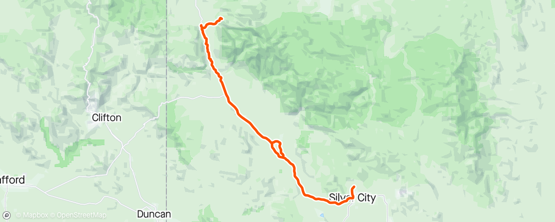 Map of the activity, Tour of the Gila stage 1 🥈