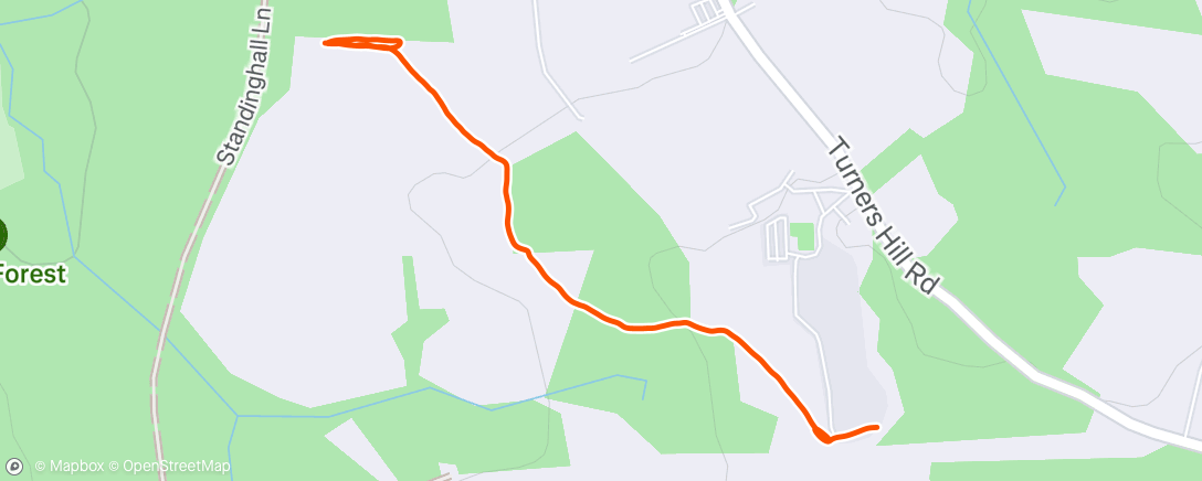Map of the activity, Morning Run