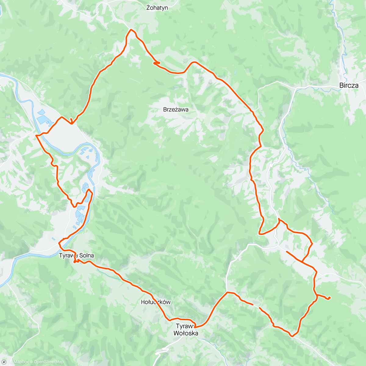 Map of the activity, Landszaft Pogórze Przemyskie etap #3