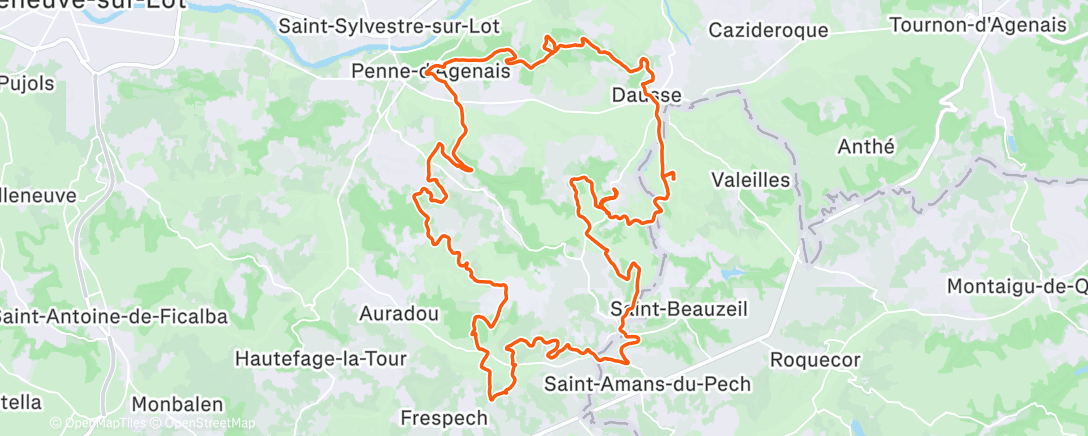 Mappa dell'attività Penne d'Agenais