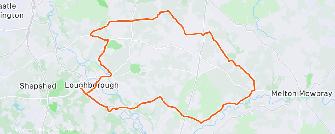 Map of the activity, 2hrs with well timed puncture