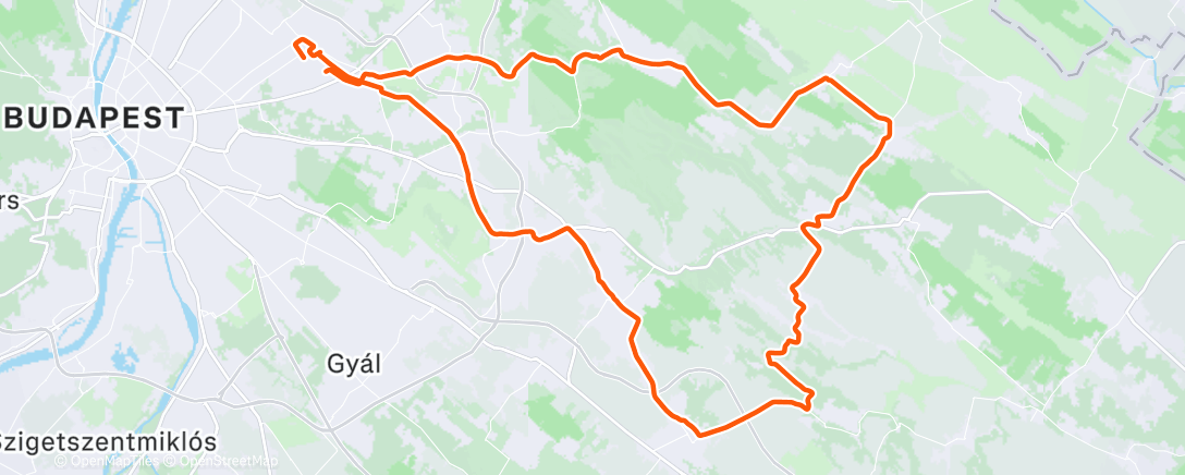 Map of the activity, Morning Ride