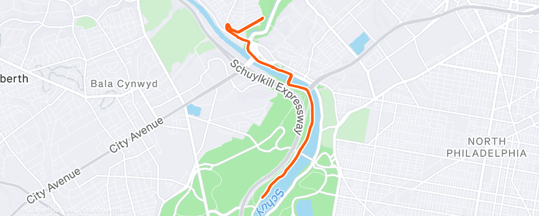 Map of the activity, Lunch Run