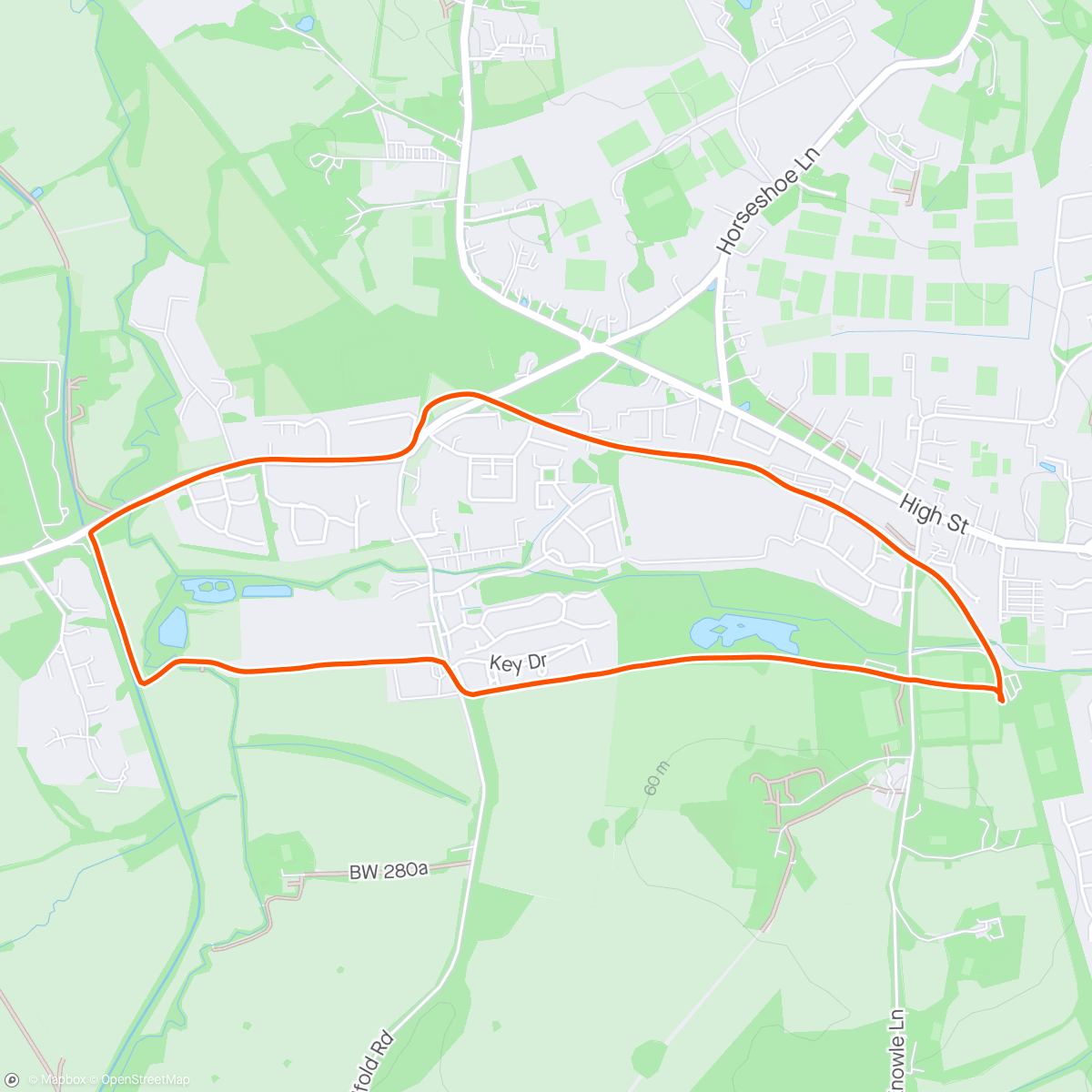 Map of the activity, Short canal loop with Katherine