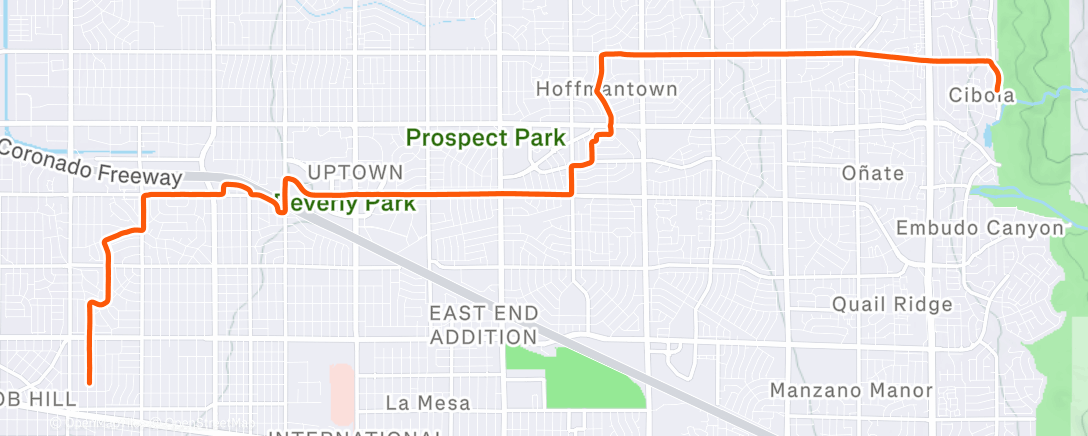 Mapa de la actividad (Afternoon Ride)