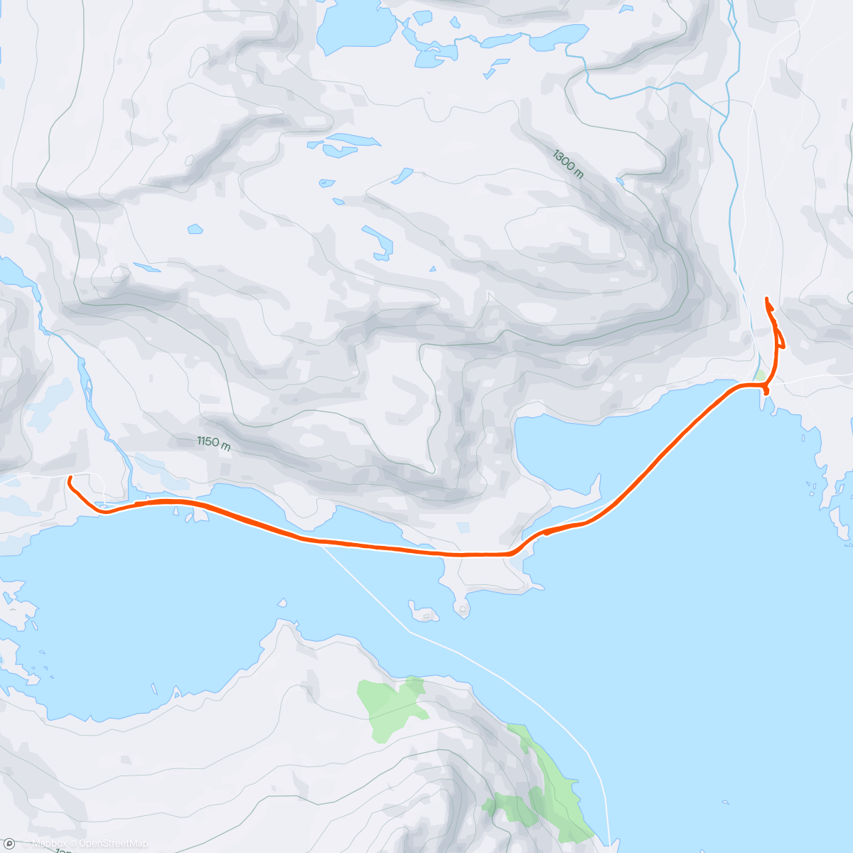 Map of the activity, Fin tur med fjellski i nysnøen t/r Iungsdalshytta -Klevaskaret ❄️💙❄️