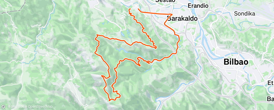 Mappa dell'attività Morning Ride