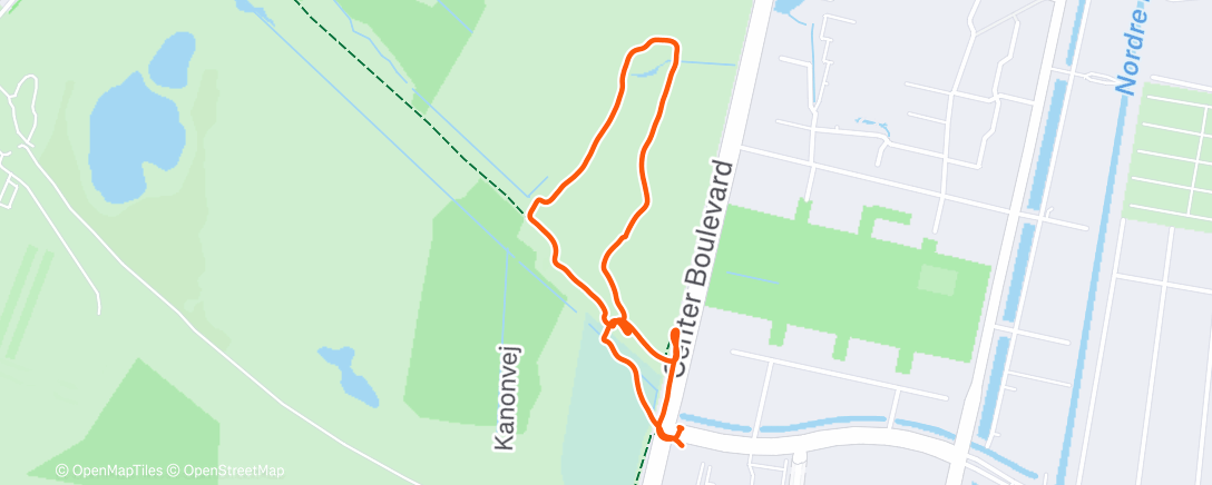 Map of the activity, Morning Run