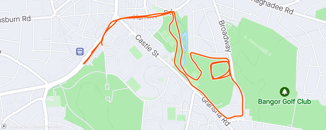 Map of the activity, Ward Park